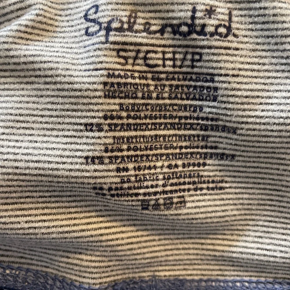 Small Splendid Colorblock Leggings Blue Workout Yoga Gym Pants EUC Full Length.
